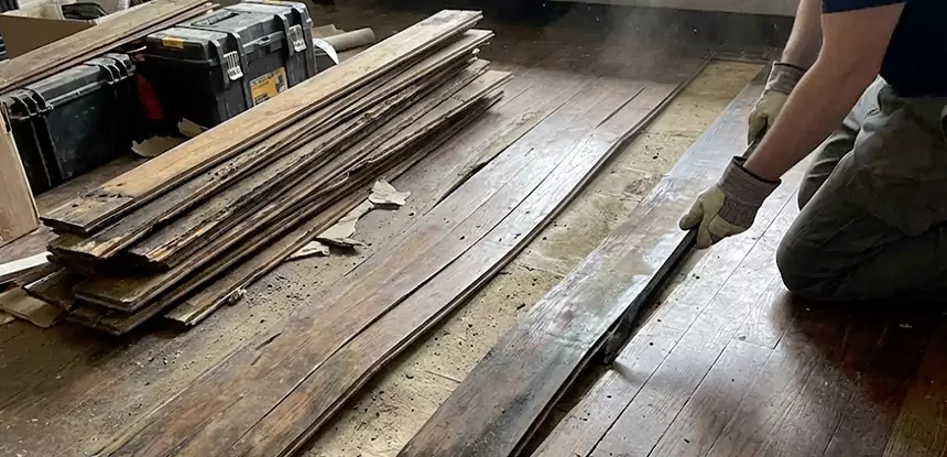 Wood Veneer Water Damage Repair Stone Mountain